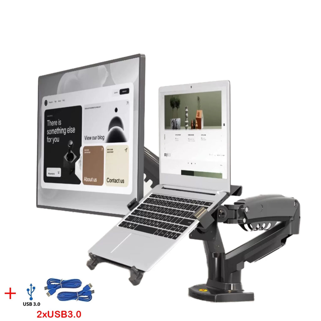 DeskRise ™ Dual Laptot + Monitor