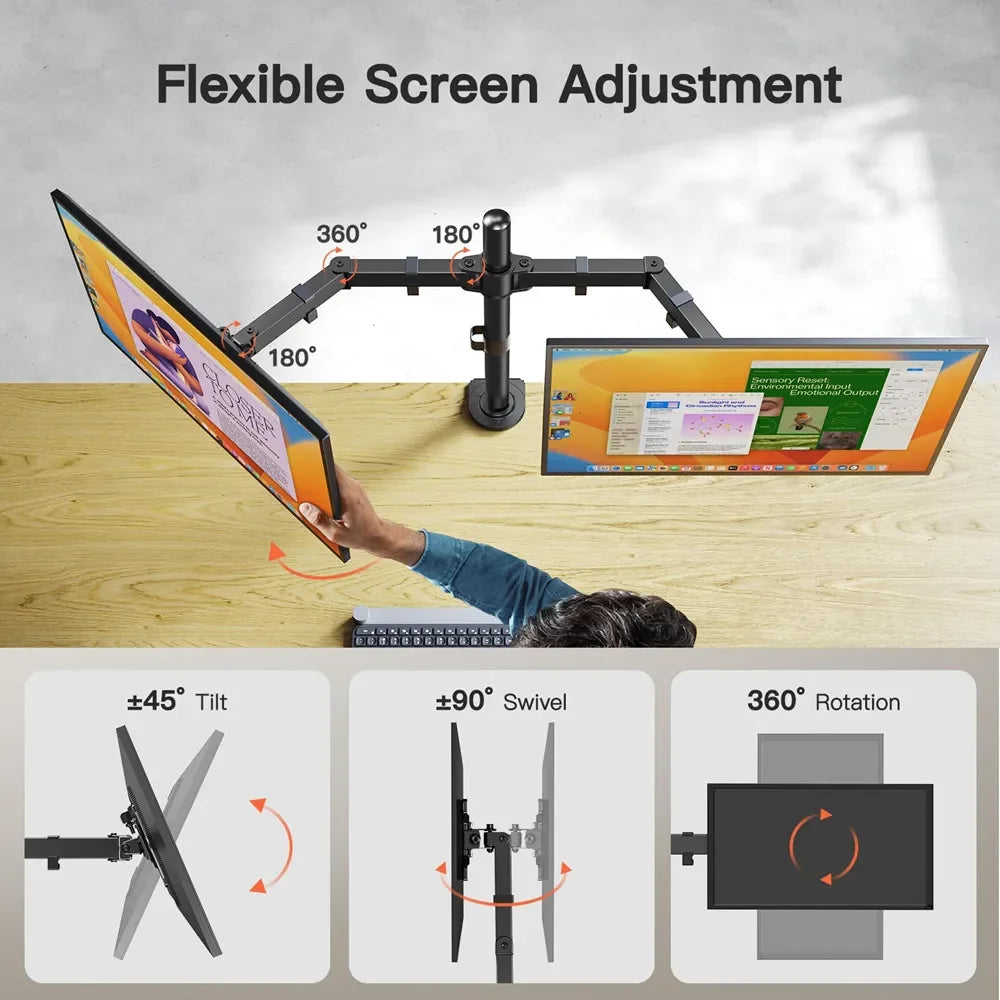 DeskRise Elite™ Dual Workspace Arm
